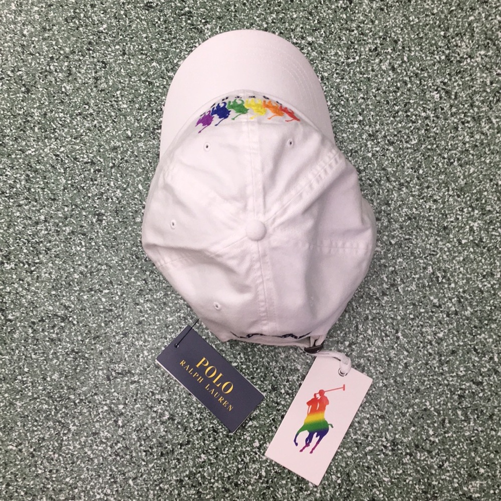 Polo Ralph Lauren Pride White Chino Adjustable Cap - Picture 15 of 15